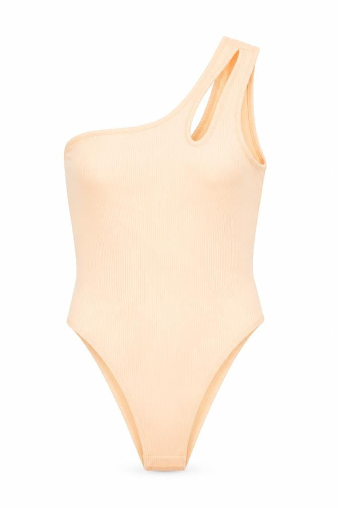Divided Womens Orange   Bodysuit One-Piece Size S