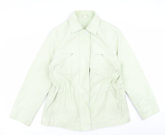 Preworn Womens Green   Overcoat Coat Size 14