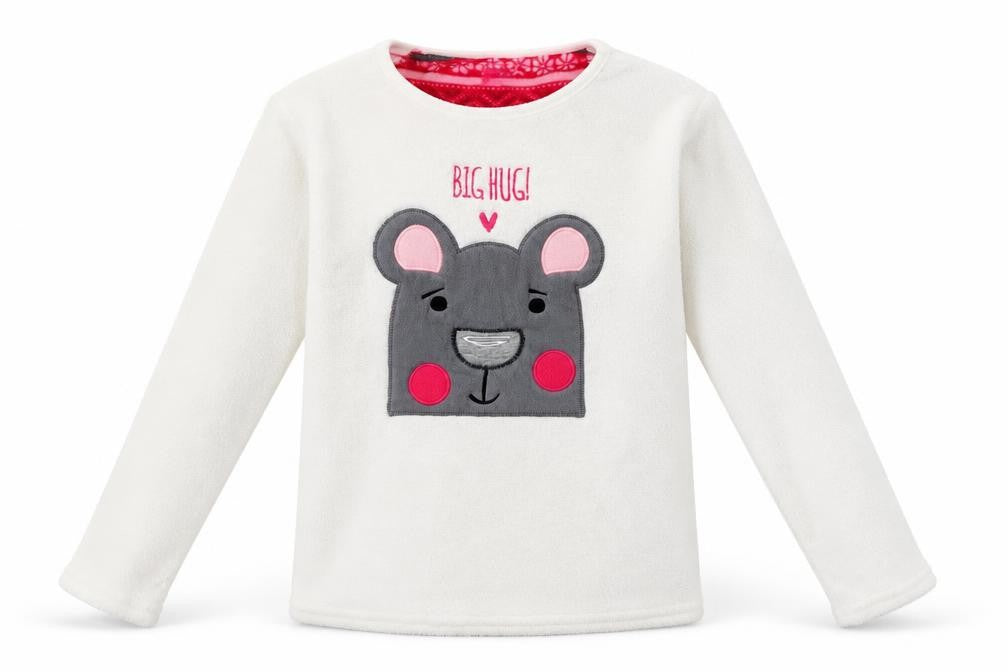 yd Girls White   Basic T-Shirt Size 10-11 Years  - give hug