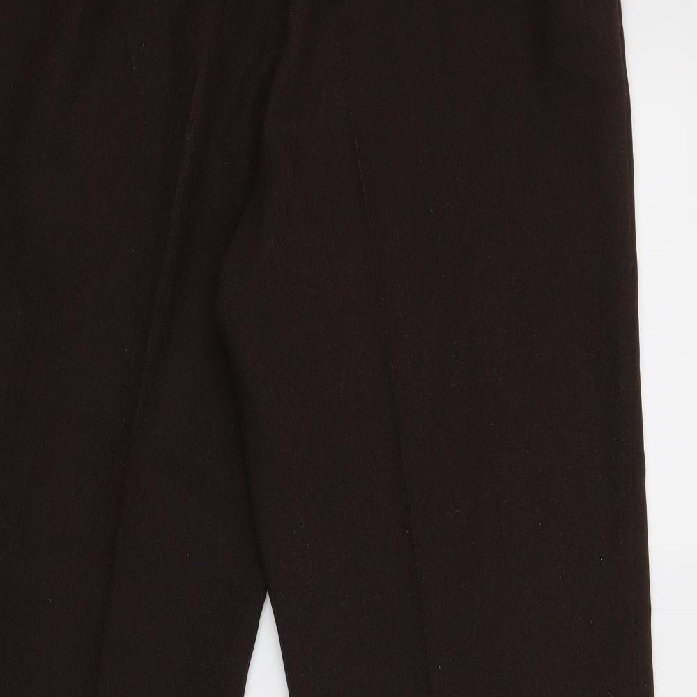 M&S Womens Brown   Dress Pants Trousers Size 14 L26 in