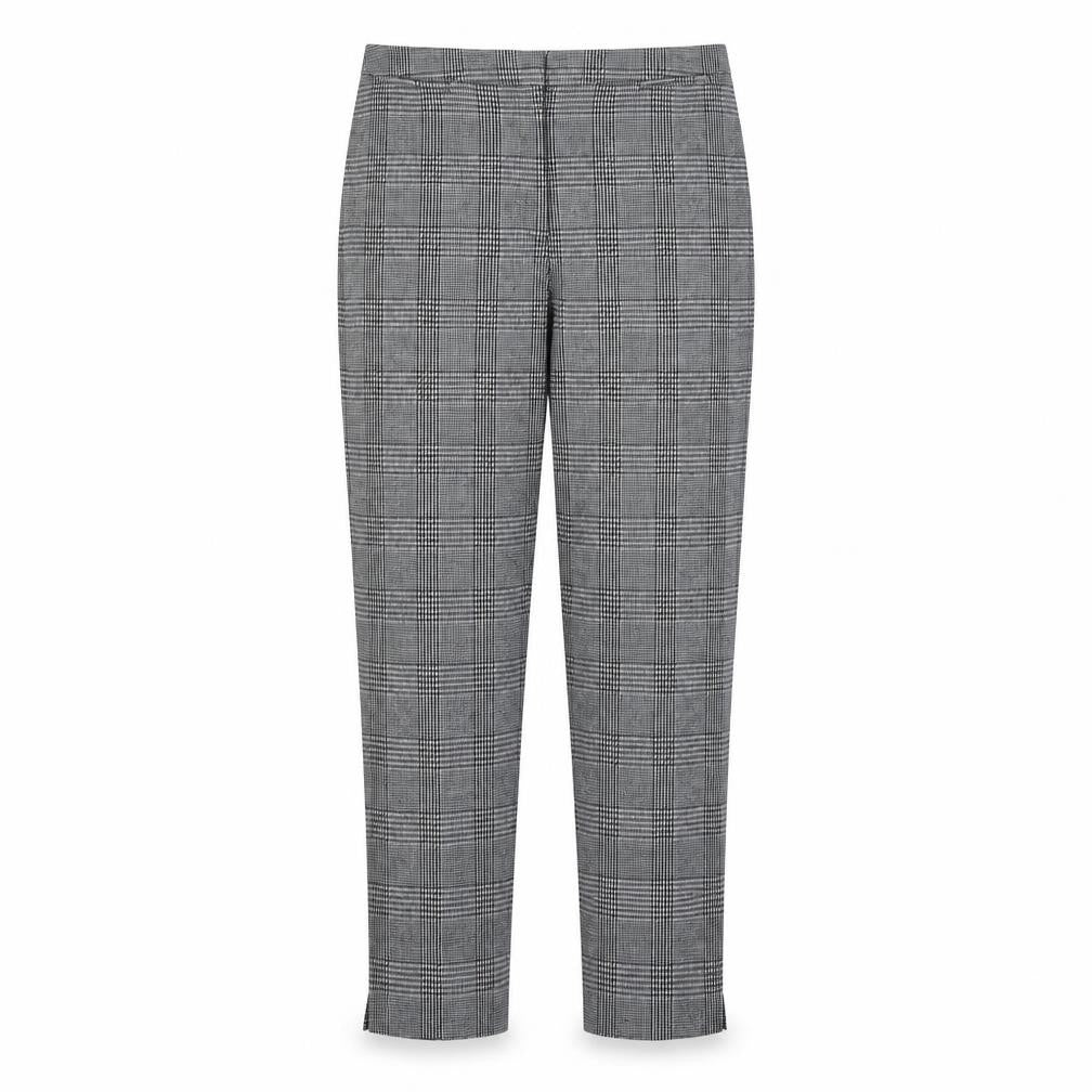 m7s Womens Black Check  Trousers  Size 18 L30 in
