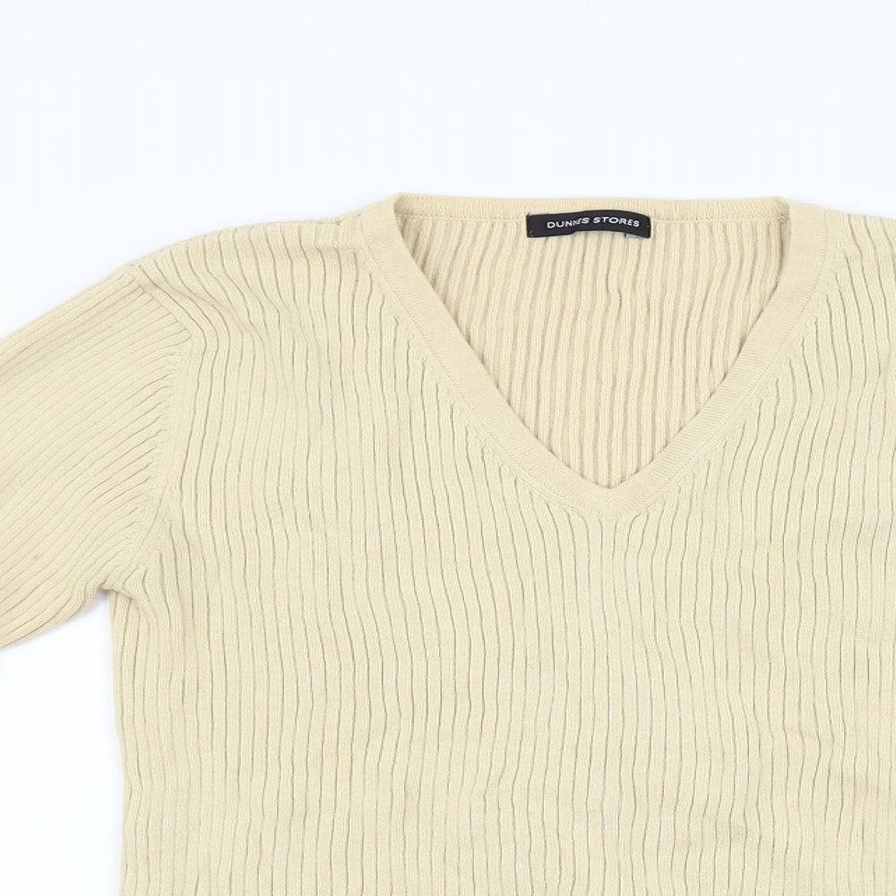 Dunnes Stores Womens Beige  Knit Pullover Jumper Size 10