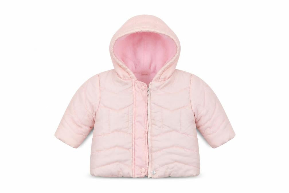 Mini Mode Baby Pink  Down Bomber Jacket Jacket Size 0-3 Months