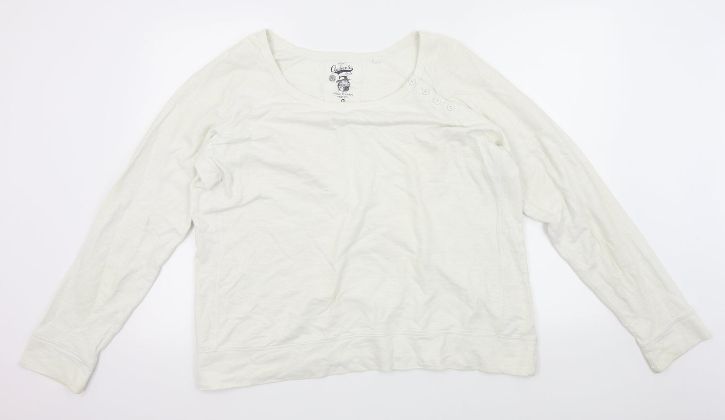 NEXT Womens White   Pullover Jumper Size 20
