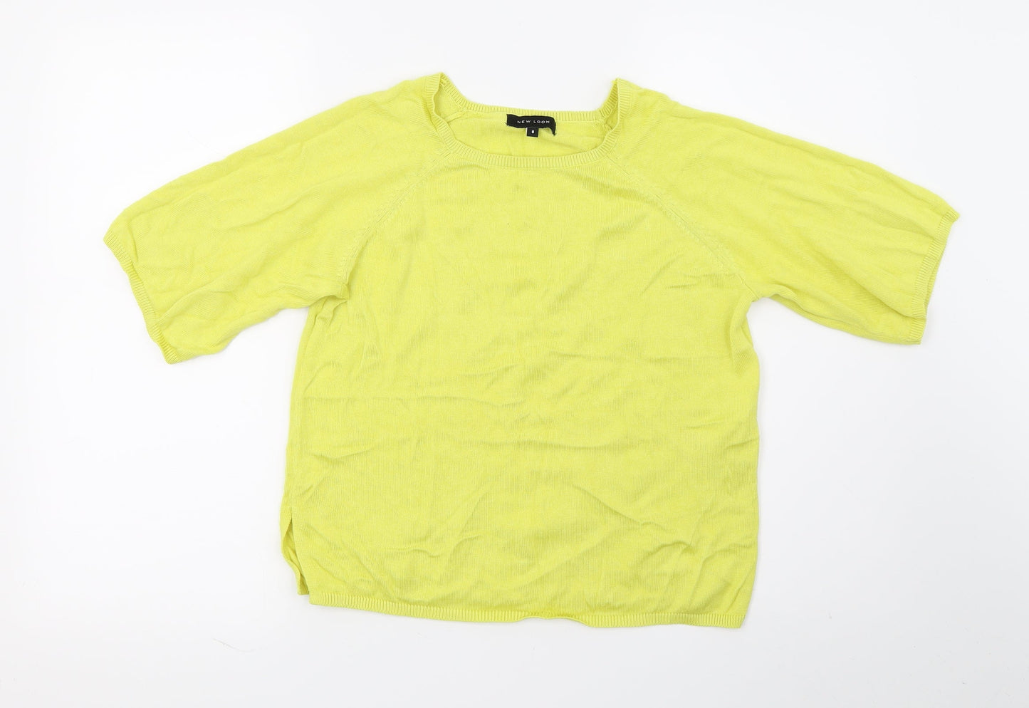 New Look Womens Yellow   Cropped Tank Size 8