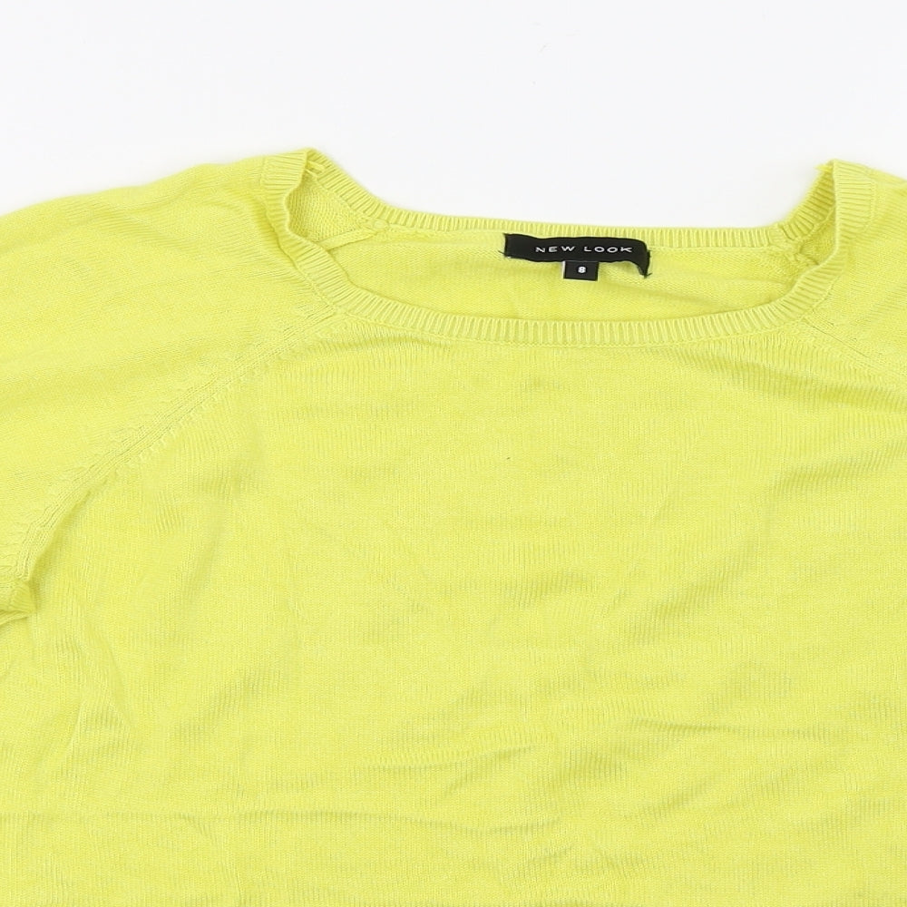 New Look Womens Yellow   Cropped Tank Size 8