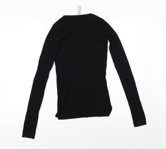 Pull&Bear Womens Black   Pullover Jumper Size XS