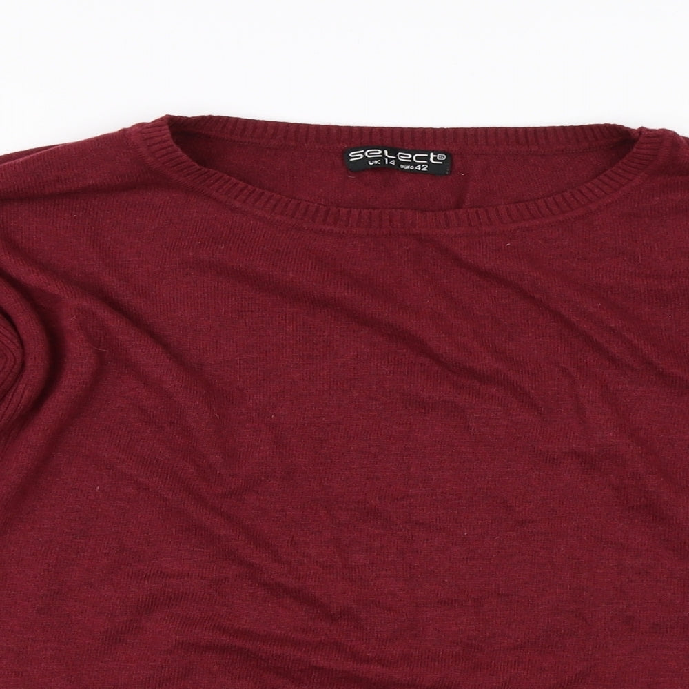 Select Womens Red   Pullover Jumper Size 14