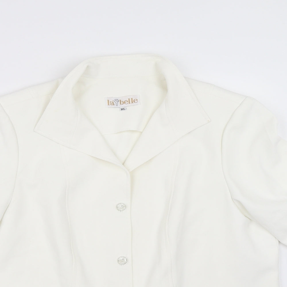 La Belle Womens Ivory   Jacket  Size XL