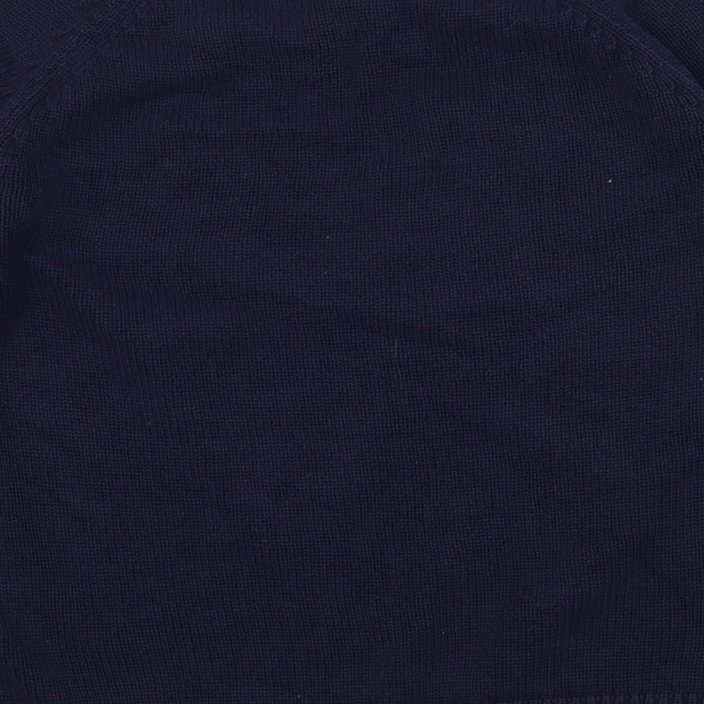 M&S Womens Blue  Knit Pullover Jumper Size 8