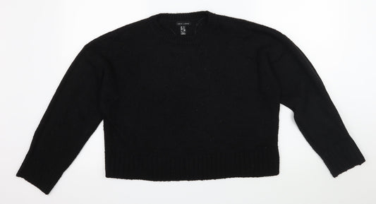 New Look Womens Black  Knit Pullover Jumper Size M