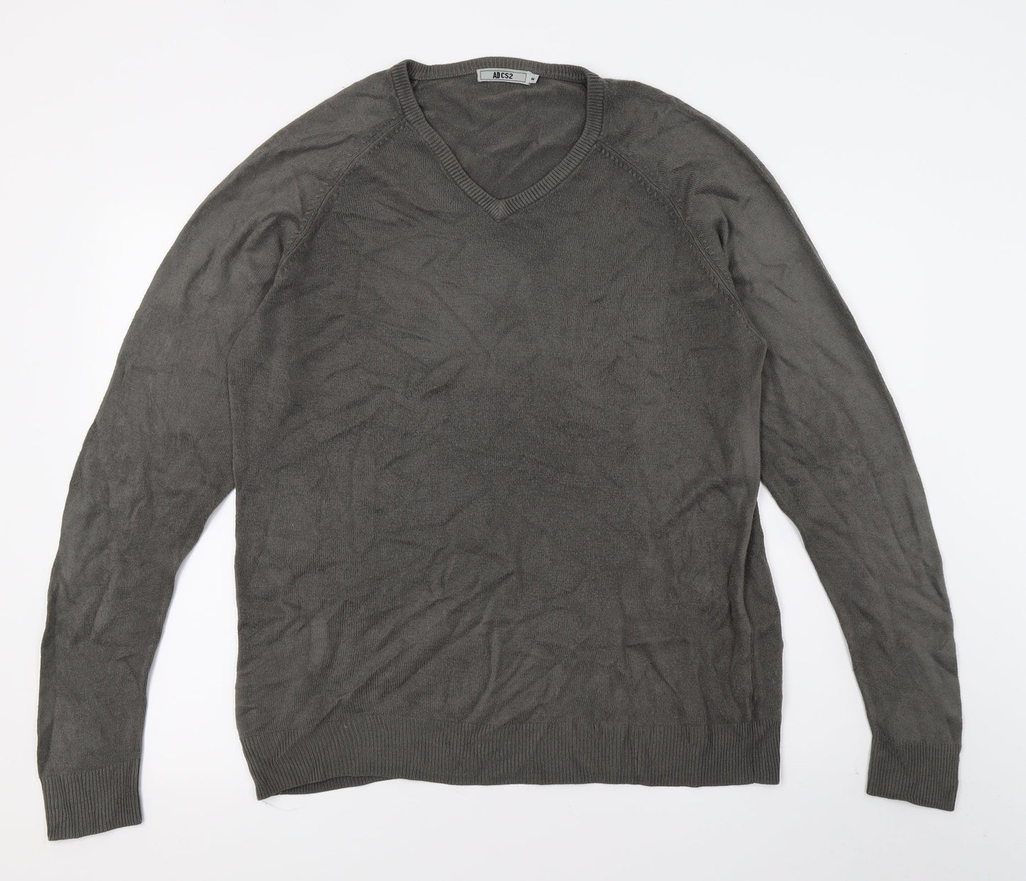 AD CS2 Mens Grey  Knit Pullover Jumper Size M
