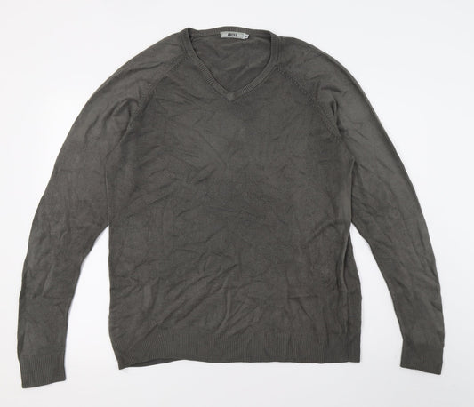 AD CS2 Mens Grey  Knit Pullover Jumper Size M