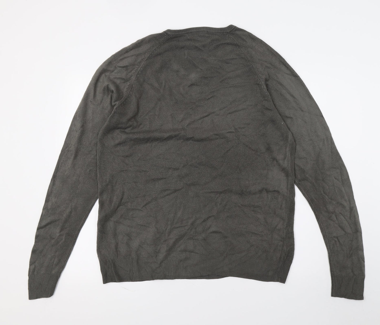 AD CS2 Mens Grey  Knit Pullover Jumper Size M