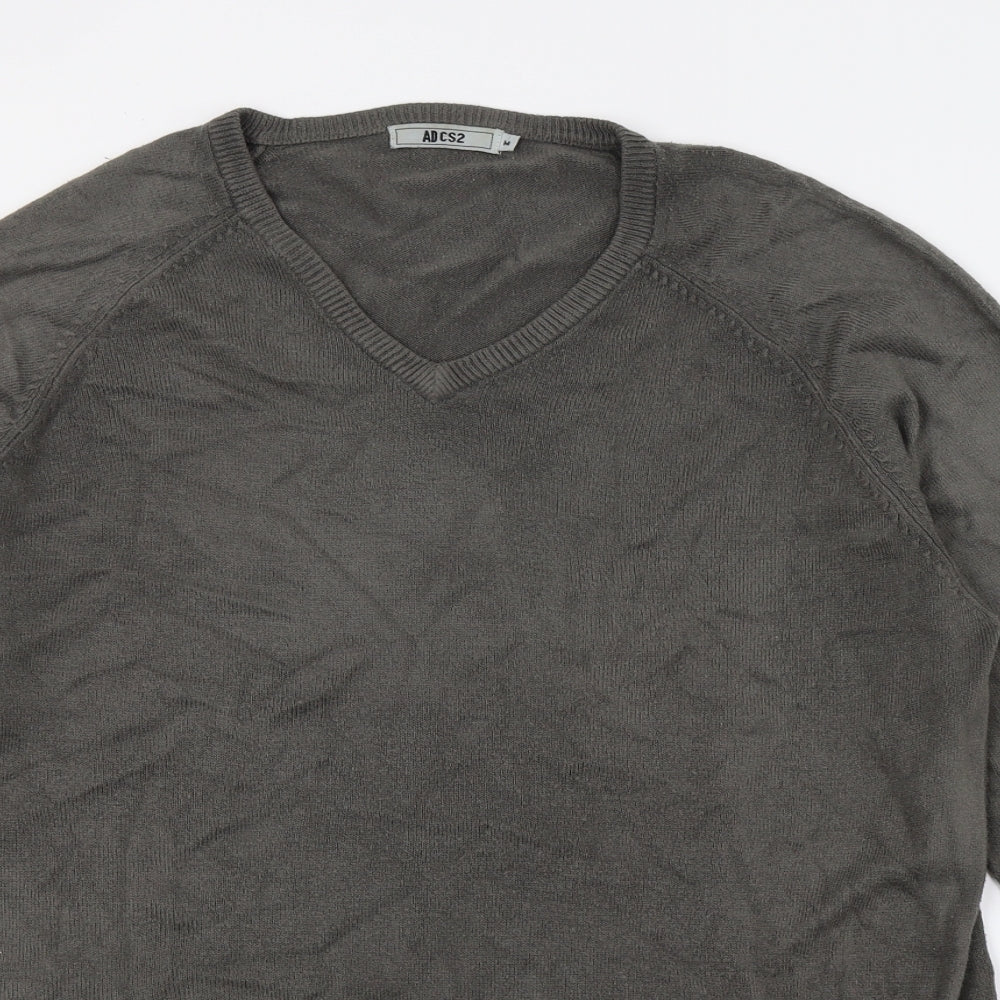AD CS2 Mens Grey  Knit Pullover Jumper Size M