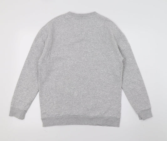 George Womens Grey  Jersey Pullover Sweatshirt Size L