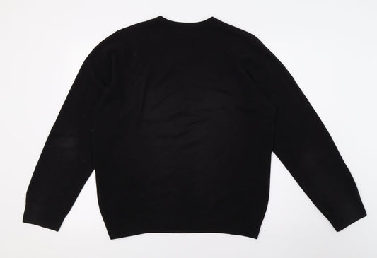 Marks and Spencer Womens Black  Knit Pullover Jumper Size M