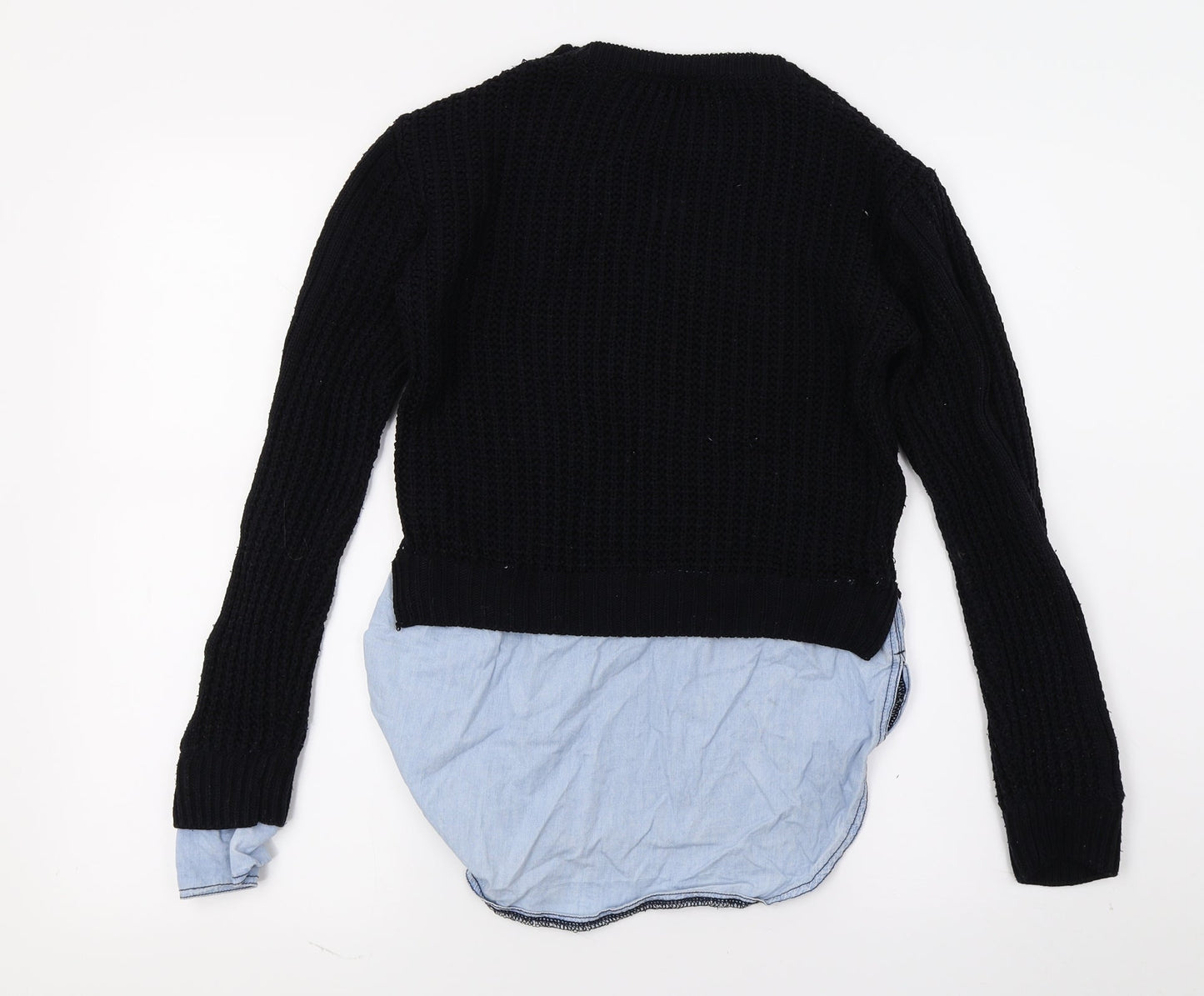 Select Womens Blue  Knit Pullover Jumper Size 6  - Layered