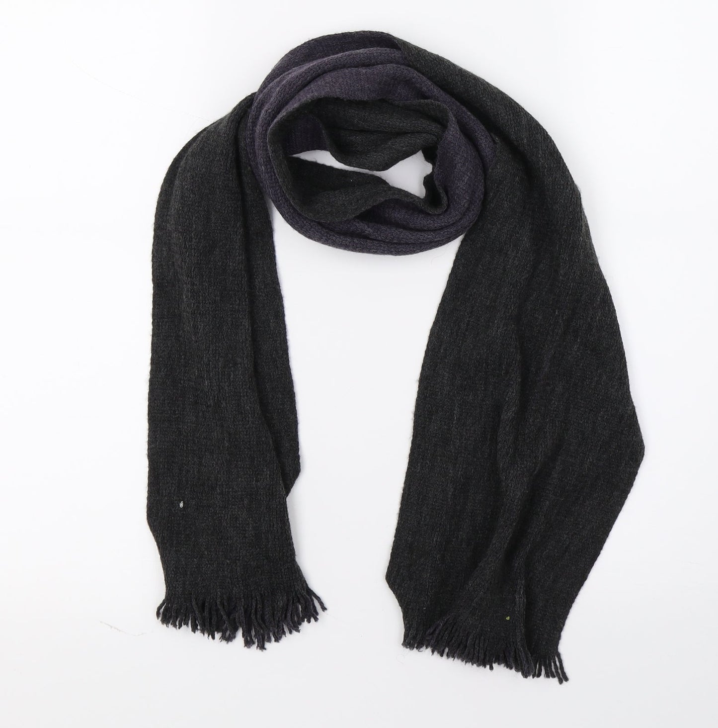 Preworn Unisex Grey  Knit  Scarf