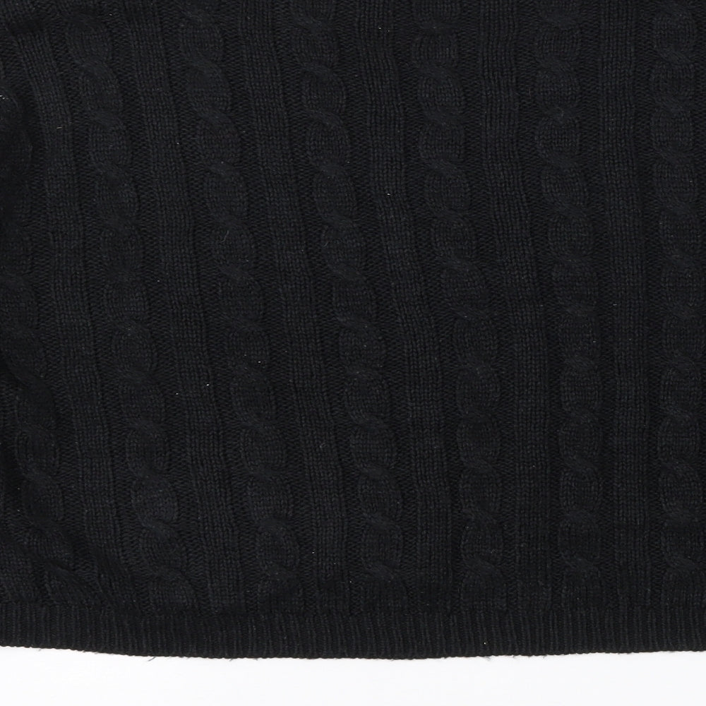 Brave Soul Womens Black   Pullover Jumper Size S