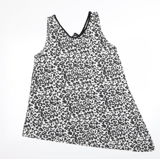 love yours Womens Multicoloured Animal Print  Basic Tank Size 16