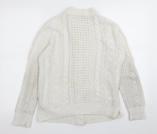 anne mccartney Womens White   Cardigan Jumper Size S