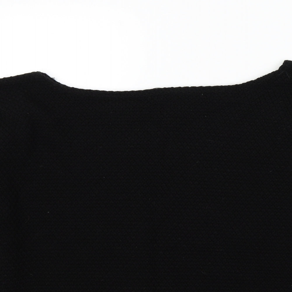 Boohoo Womens Black   Pullover Jumper Size M