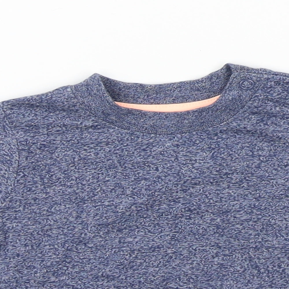 Earlydays Baby Blue Colourblock  Basic T-Shirt Size 0-3 Months