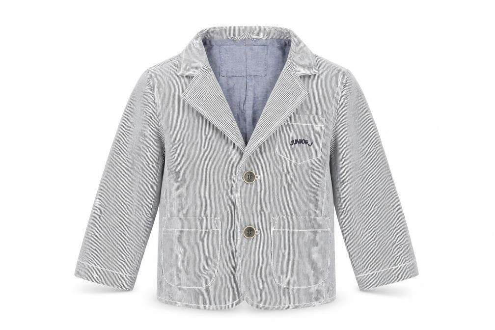 Authentic Boys Blue Striped  Basic Jacket Jacket Size 2-3 Years