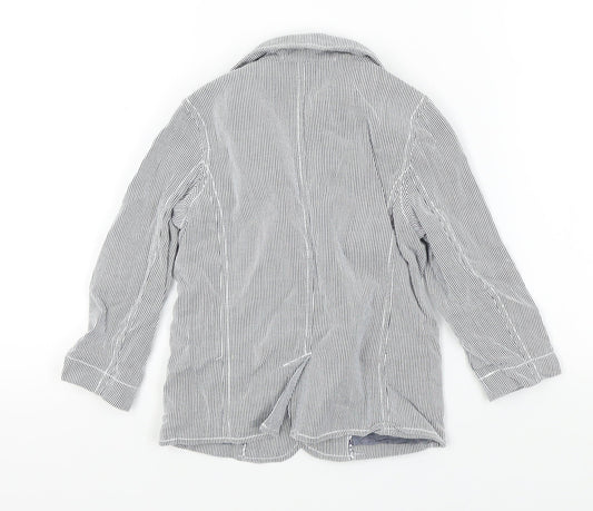 authentic junior Boys Blue Striped  Basic Jacket Jacket Size 2-3 Years