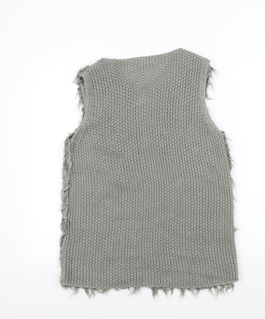 Primark Womens Grey   Jacket Waistcoat Size S