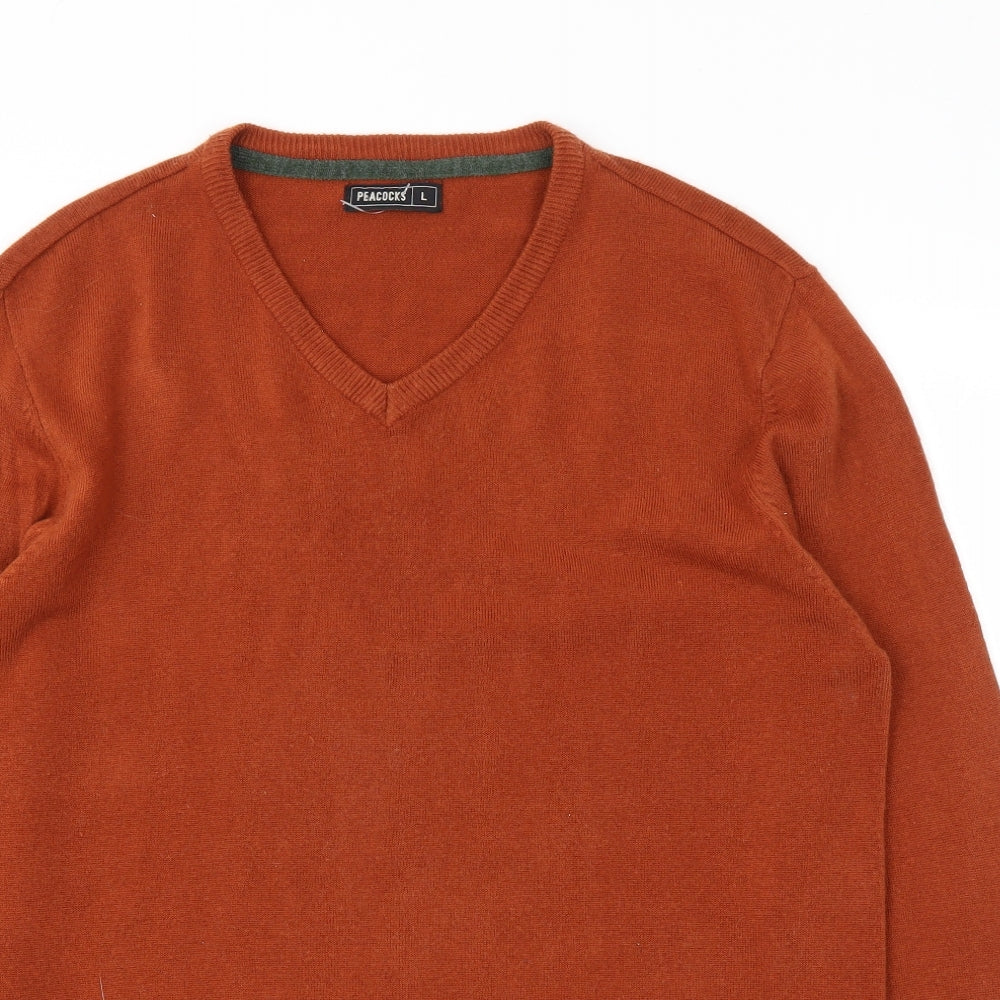 Peacocks Mens Red   Pullover Sweatshirt Size L