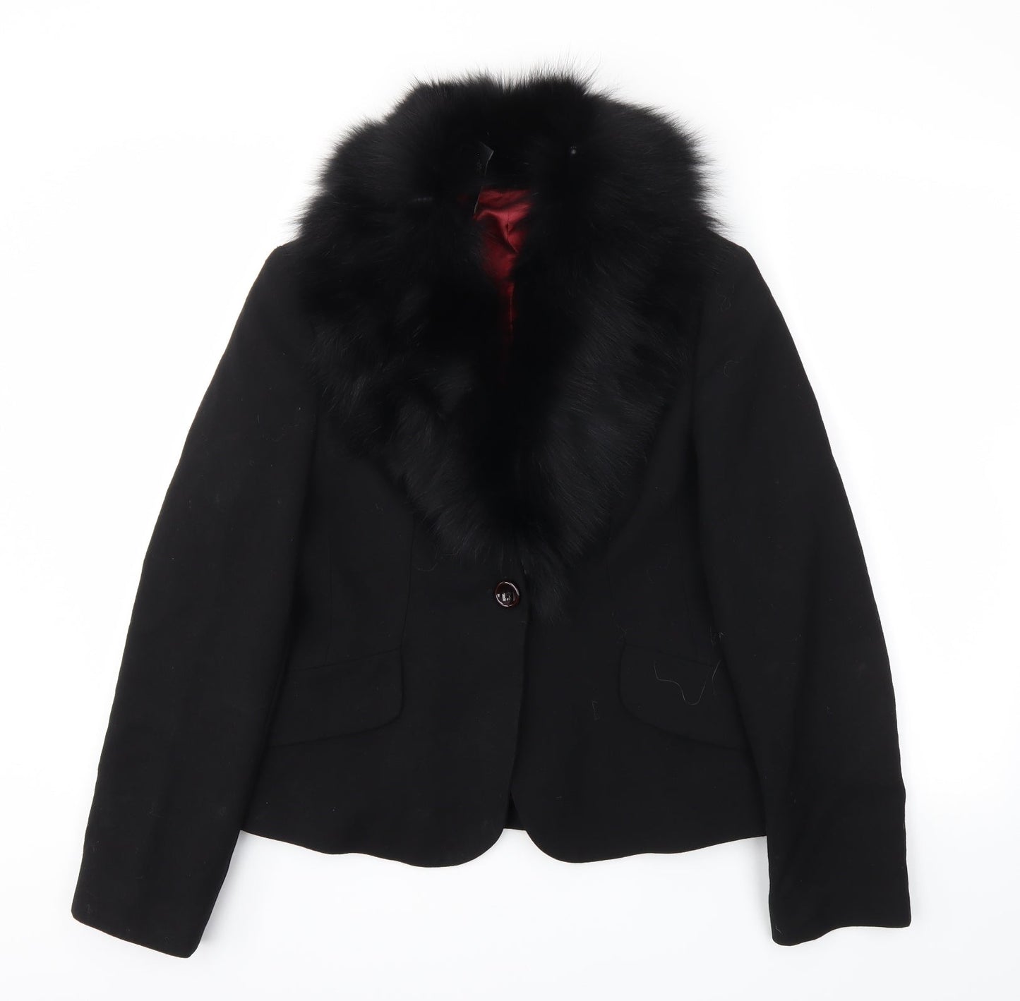 DIANA  Womens Black   Jacket Blazer Size 10