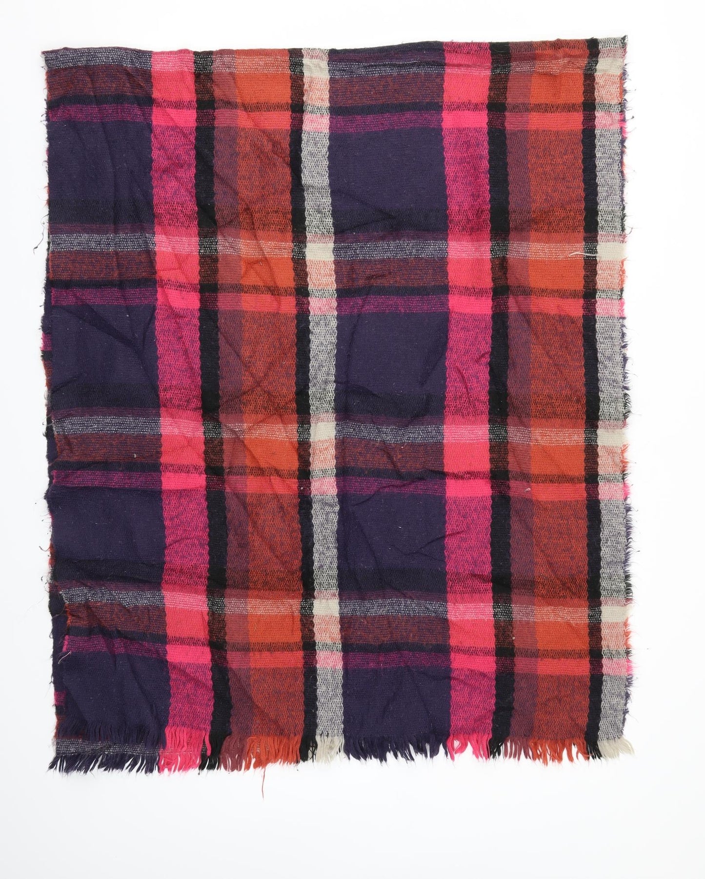 Preworn Womens Pink Check   Scarf