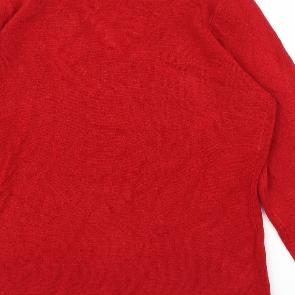 BM Womens Red   Pullover Jumper Size S
