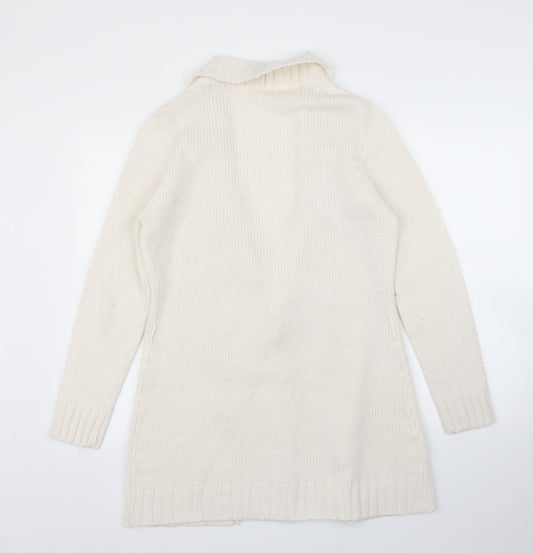 Evie Womens White   Cardigan Jumper Size 14