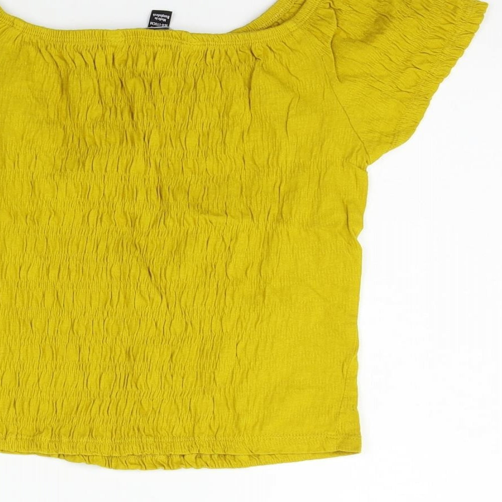 New Look Girls Yellow   Basic Blouse Size 14-15 Years