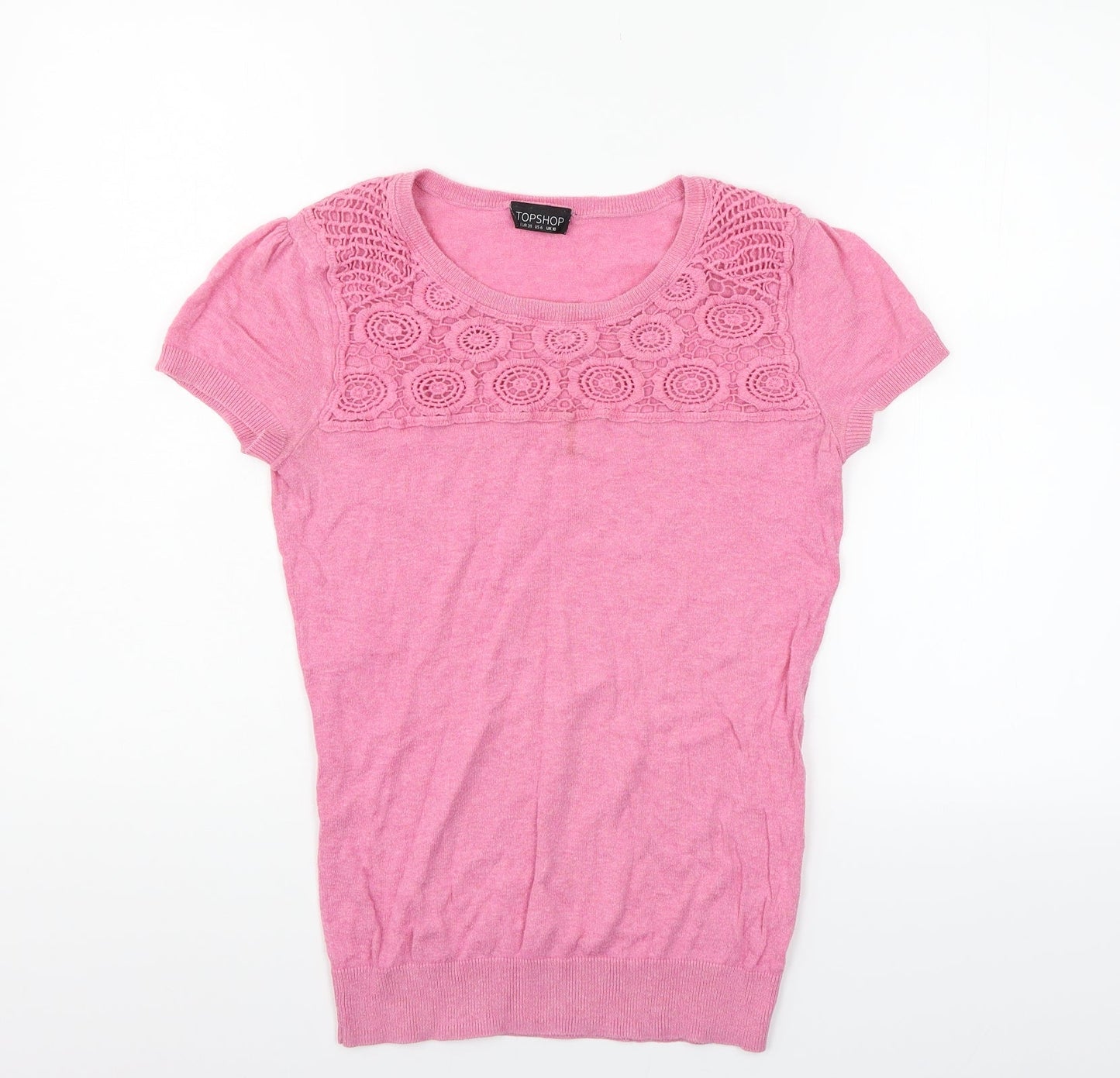 Topshop Womens Pink   Pullover Jumper Size 10