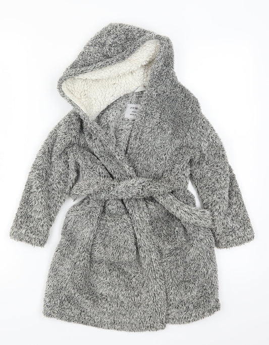 Primark Boys Grey Solid   Robe Size 4-5 Years