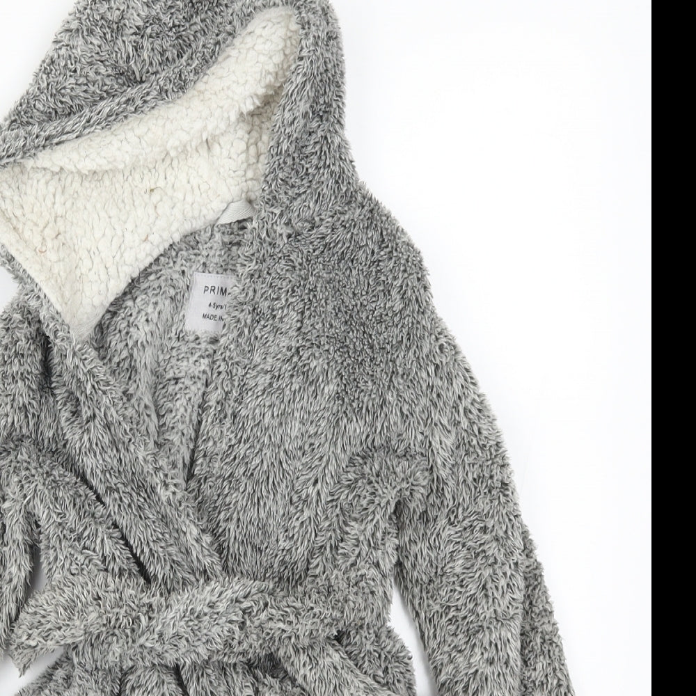 Primark Boys Grey Solid   Robe Size 4-5 Years