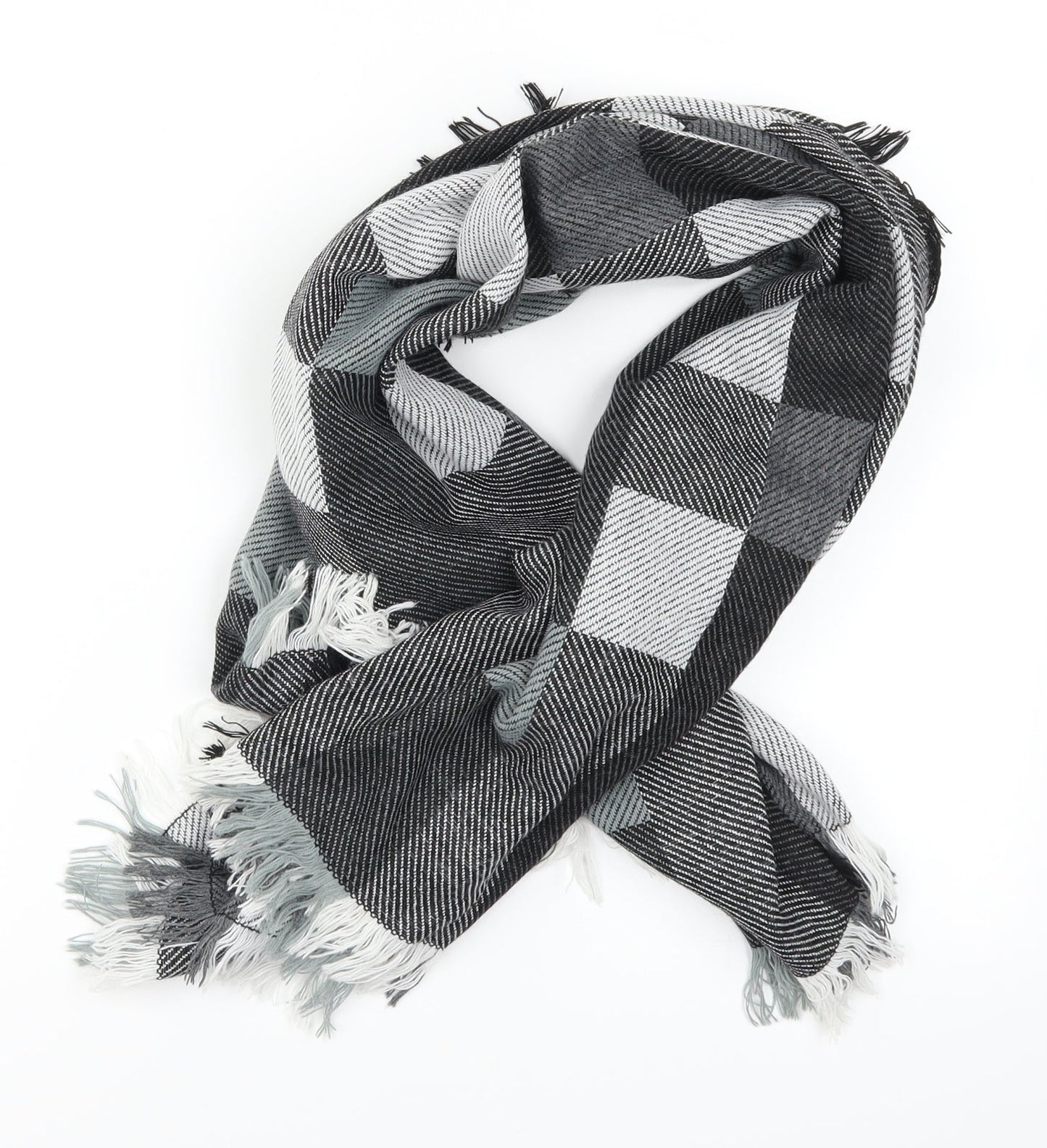 Preworn Womens Grey Check   Scarf