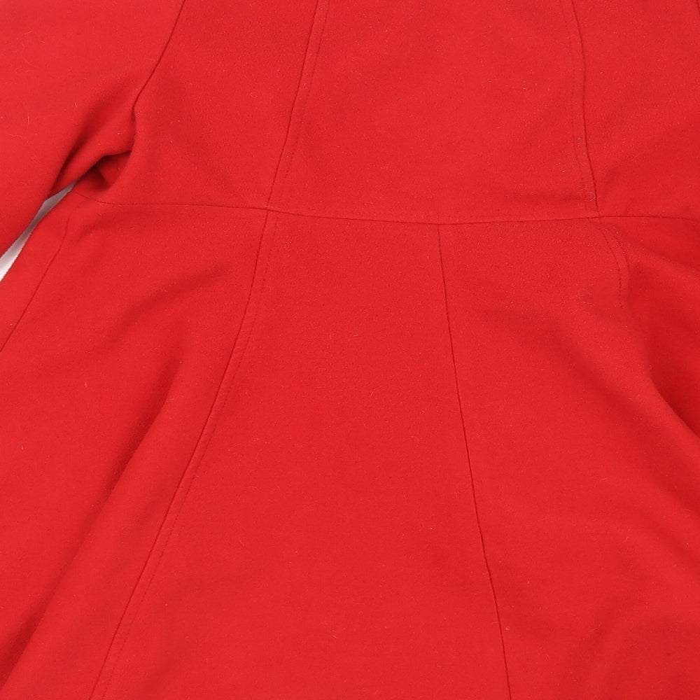 F&F Womens Red   Pea Coat Coat Size 12