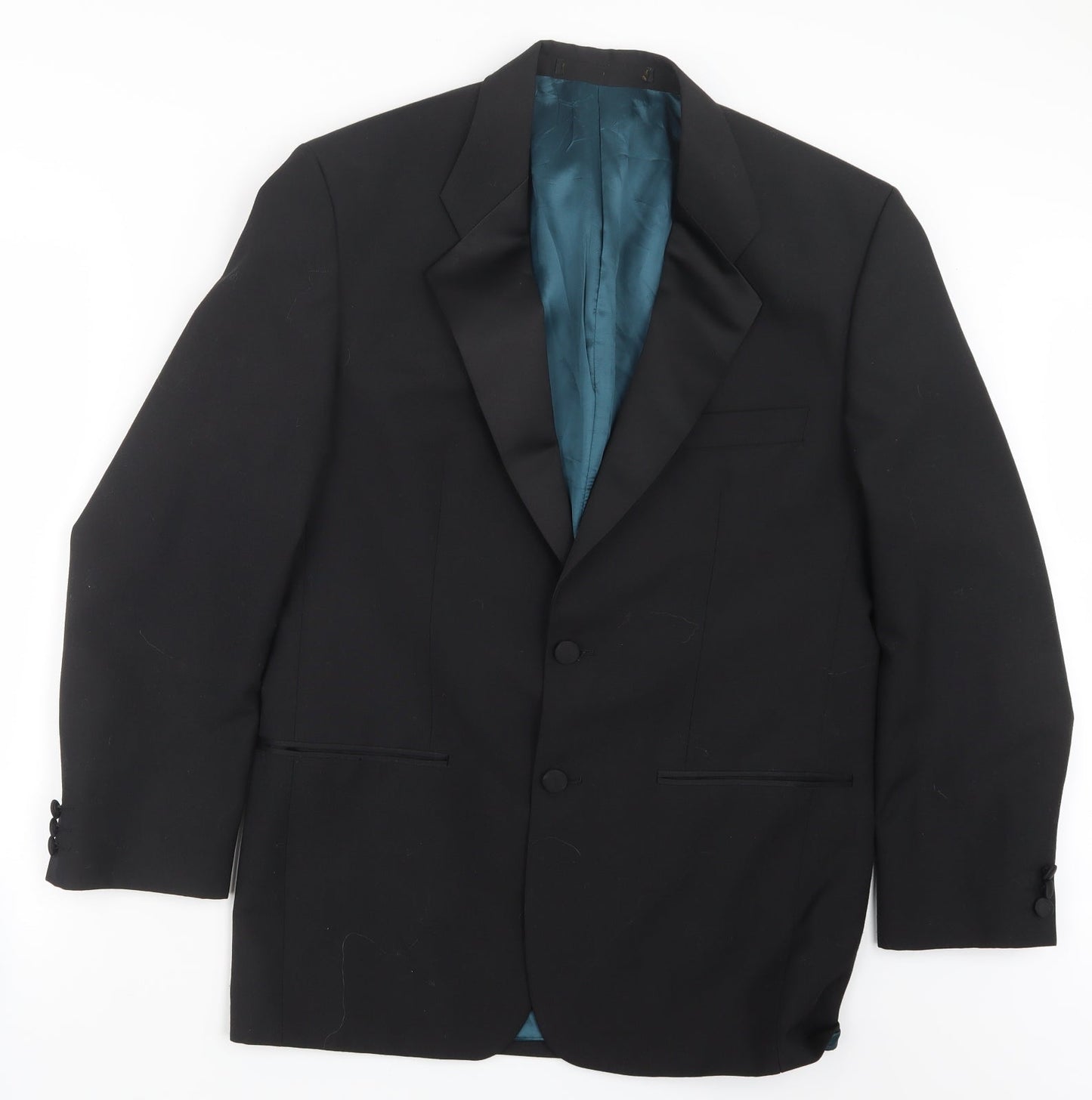 Preworn Mens Black   Jacket Suit Jacket Size 38
