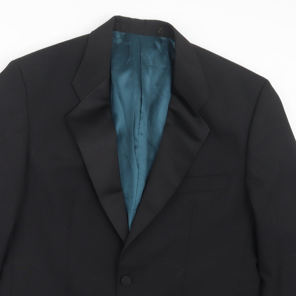 Preworn Mens Black   Jacket Suit Jacket Size 38