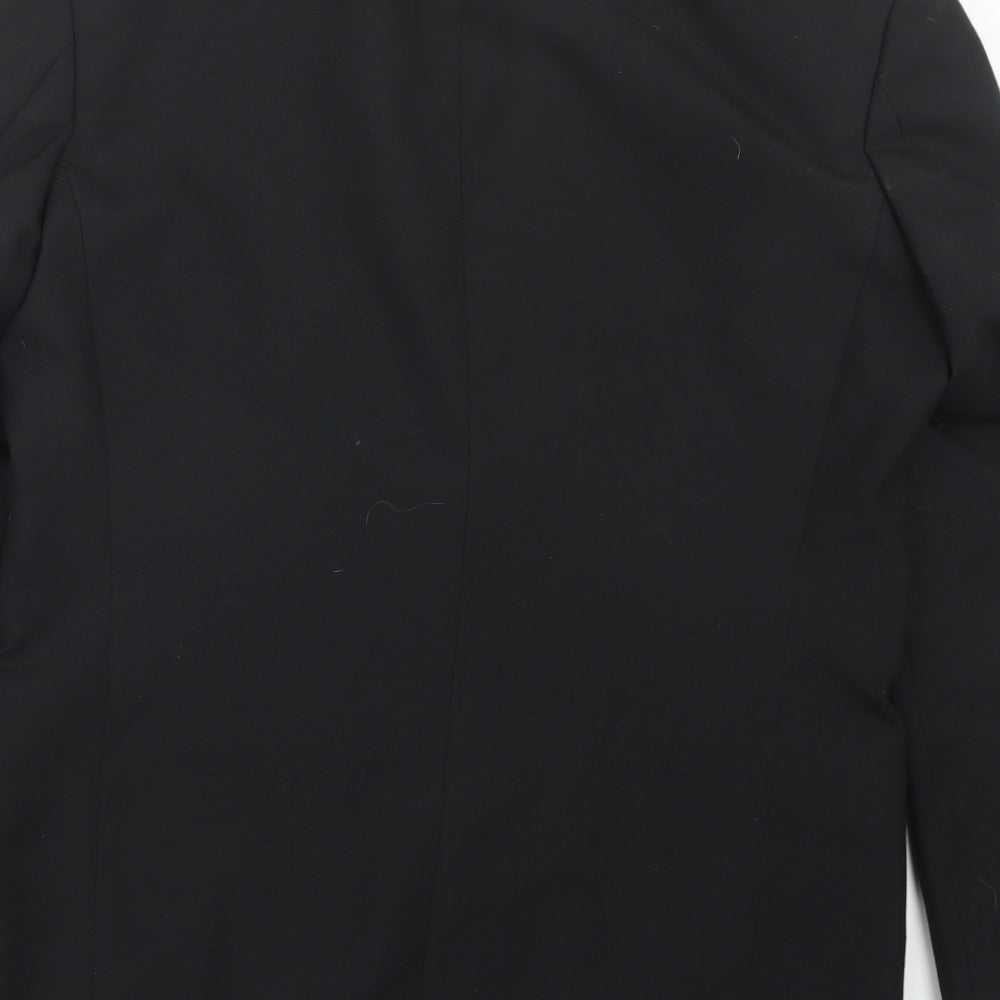 Preworn Mens Black   Jacket Suit Jacket Size 38