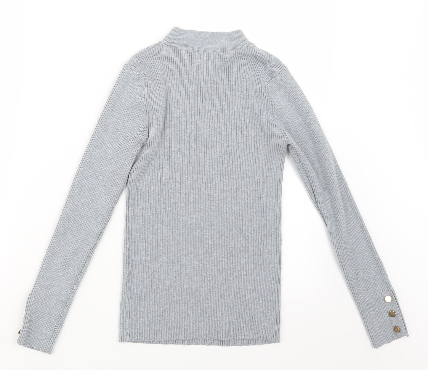 In Vogue Womens Grey  Knit Pullover Jumper Size M