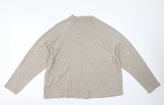 H&M Womens Beige   Pullover Jumper Size M