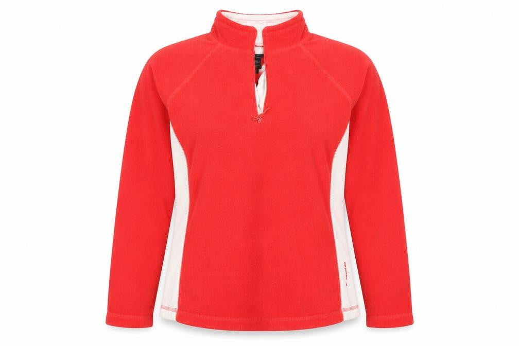 Womens UK 12 Regular Mountain Life Red Pullover