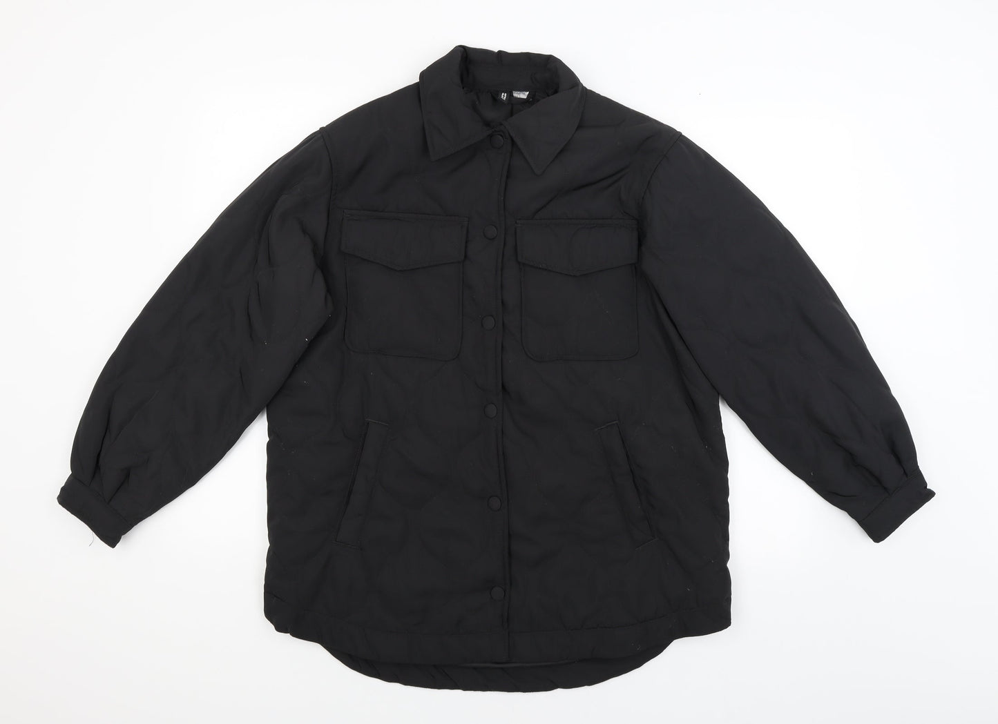Divided Mens Black   Windbreaker Coat Size S
