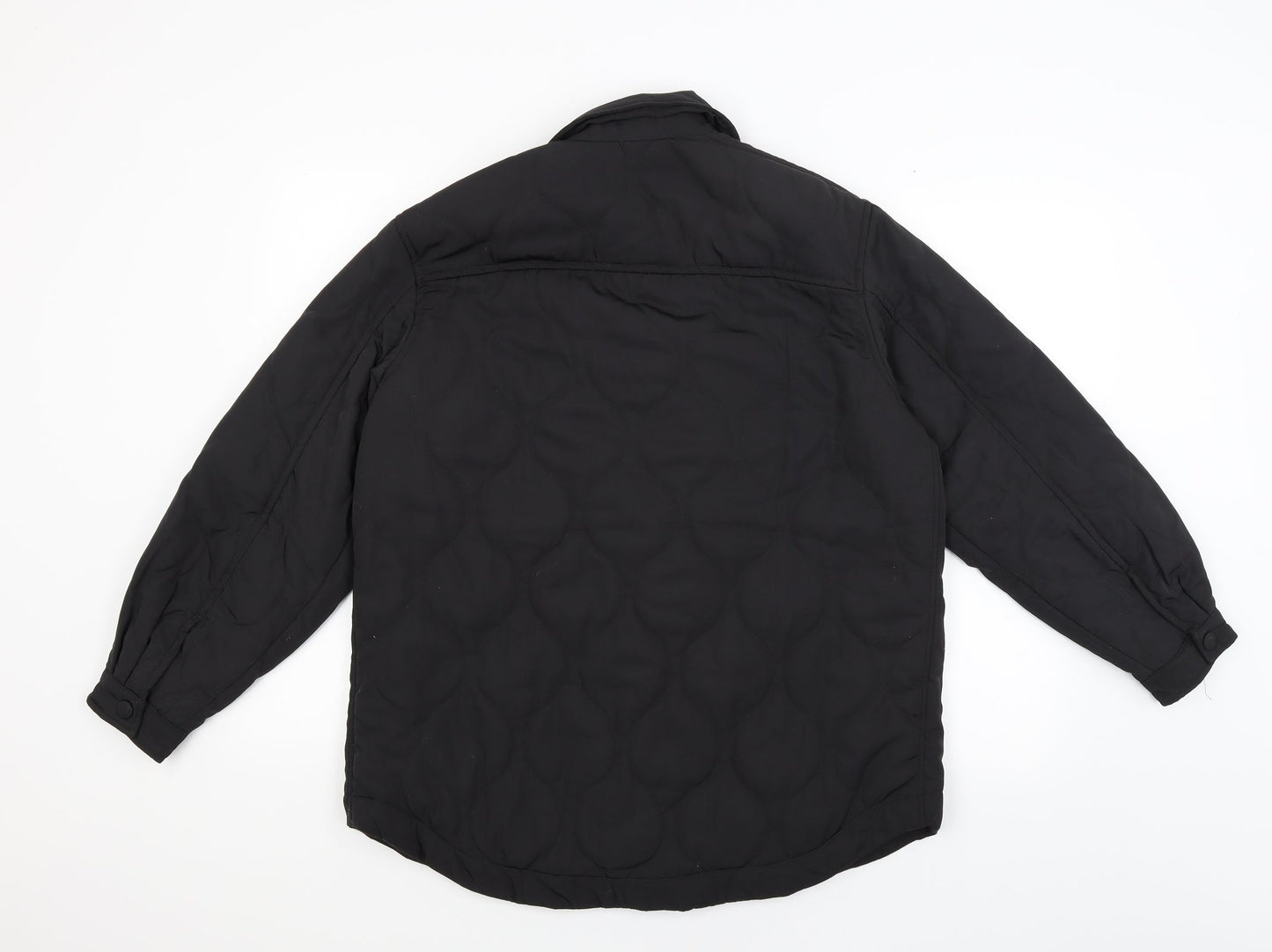 Divided Mens Black   Windbreaker Coat Size S